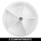 mDesign Divided Storage Turntable for Office, 11.5" Round, 2 Pack